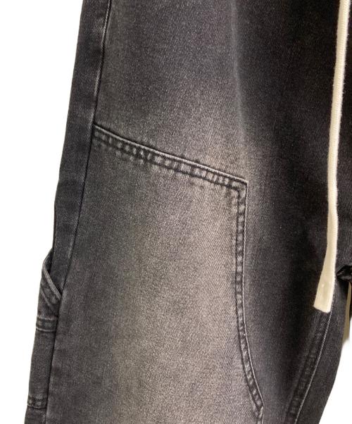 BAGARCH（バガーチ）BAGARCH (バガーチ) ダブルニーデニムパンツ ブラック サイズ:Lの古着・服飾アイテム