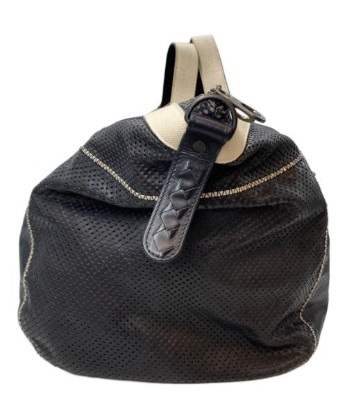 BOTTEGA VENETA（ボッテガベネタ）BOTTEGA VENETA (ボッテガベネタ) ボストンバッグ ブラックの古着・服飾アイテム