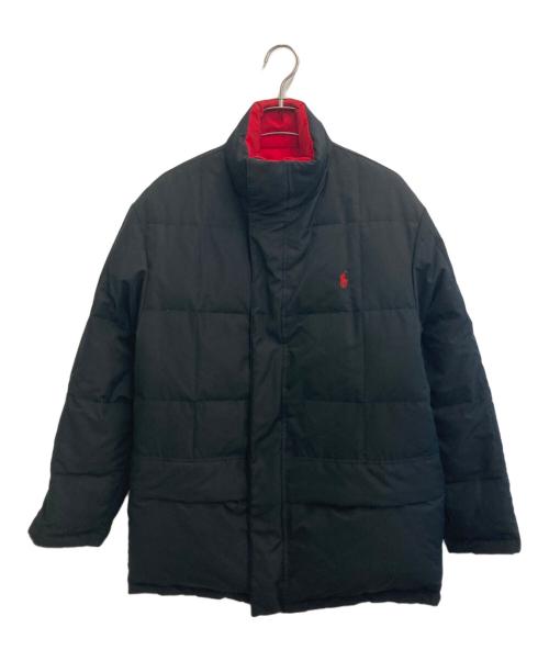 POLO RALPH LAUREN（ポロ・ラルフローレン）POLO RALPH LAUREN (ポロ・ラルフローレン) リバーシブルダウンジャケット レッド×ブラック サイズ:SIZE Mの古着・服飾アイテム