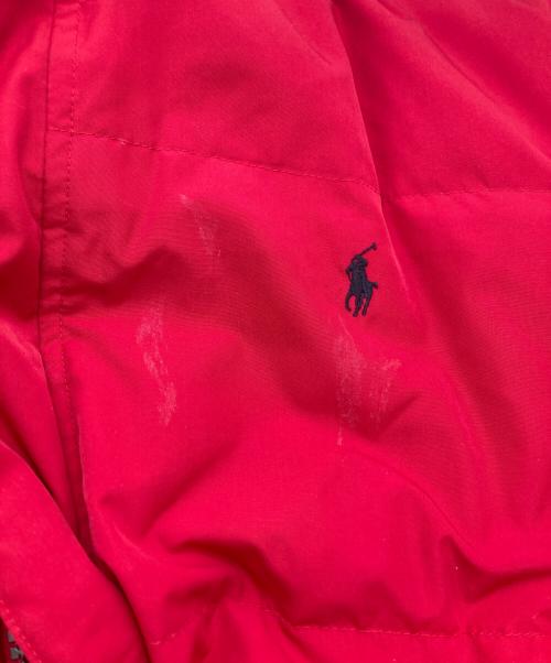 POLO RALPH LAUREN（ポロ・ラルフローレン）POLO RALPH LAUREN (ポロ・ラルフローレン) リバーシブルダウンジャケット レッド×ブラック サイズ:SIZE Mの古着・服飾アイテム