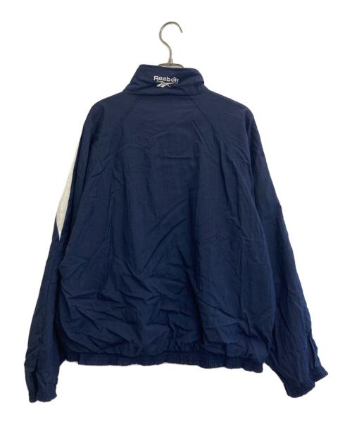 REEBOK（リーボック）REEBOK (リーボック) ナイロンジャケット ネイビー×ホワイト サイズ:SIZE Lの古着・服飾アイテム