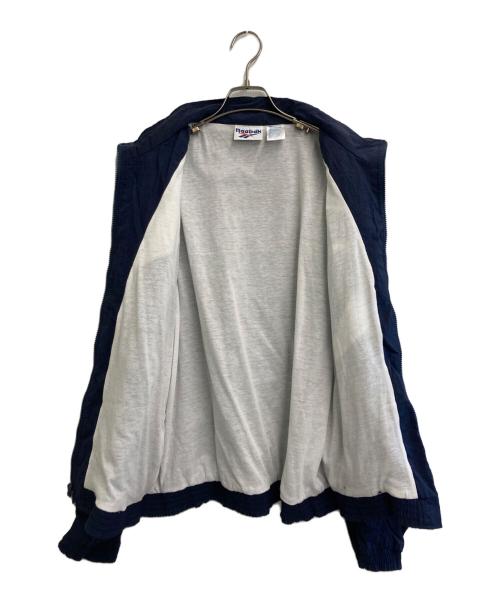 REEBOK（リーボック）REEBOK (リーボック) ナイロンジャケット ネイビー×ホワイト サイズ:SIZE Lの古着・服飾アイテム