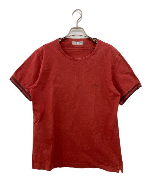 STONE ISLAND（ストーンアイランド）STONE ISLAND (ストーンアイランド) Tシャツ レッド サイズ:Mの古着・服飾アイテム