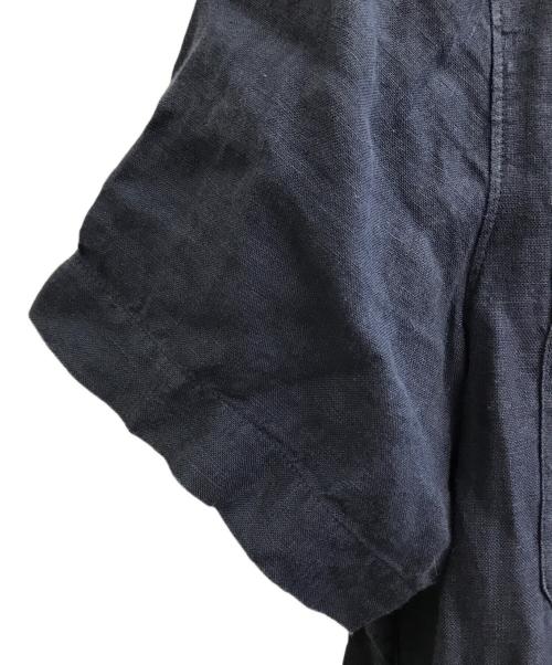 STONE ISLAND（ストーンアイランド）STONE ISLAND (ストーンアイランド) リネンガーメントダイ シャツ ネイビー サイズ:Mの古着・服飾アイテム