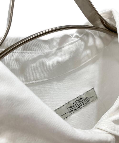 JOURNAL STANDARD relume（ジャーナルスタンダード レリューム）JOURNAL STANDARD relume (ジャーナルスタンダード レリューム) デニムプルオーバーシャツ ホワイト サイズ:Freeの古着・服飾アイテム