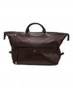 Gold Pfeilゴールドファイル）の古着「レザーボストンバッグ」｜エンジ