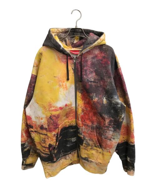 SUPREME（シュプリーム）Supreme (シュプリーム) Fire Zip Up Hooded Sweatshirt イエロー サイズ:Lの古着・服飾アイテム