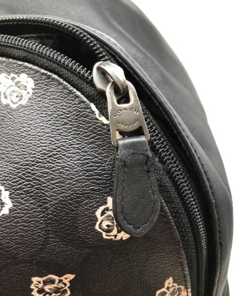 COACH（コーチ）COACH (コーチ) シグネチャー フローラ バックパック ブラック サイズ:-の古着・服飾アイテム