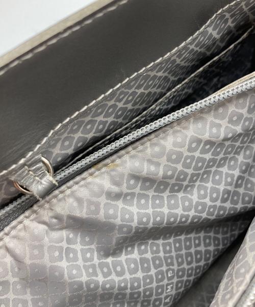 LONGCHAMP（ロンシャン）LONGCHAMP (ロンシャン) レザートートバッグ シルバーの古着・服飾アイテム