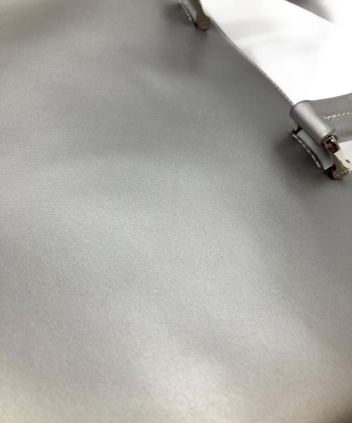 LONGCHAMP（ロンシャン）LONGCHAMP (ロンシャン) レザートートバッグ シルバーの古着・服飾アイテム