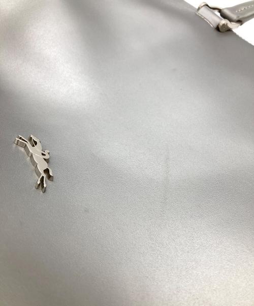 LONGCHAMP（ロンシャン）LONGCHAMP (ロンシャン) レザートートバッグ シルバーの古着・服飾アイテム