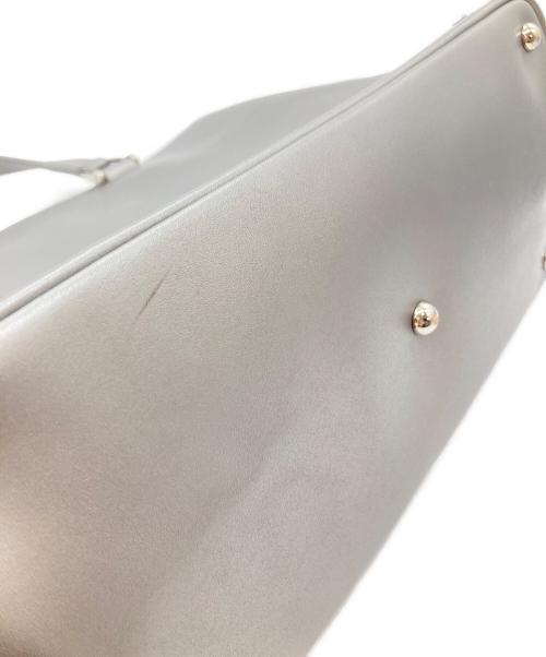 LONGCHAMP（ロンシャン）LONGCHAMP (ロンシャン) レザートートバッグ シルバーの古着・服飾アイテム