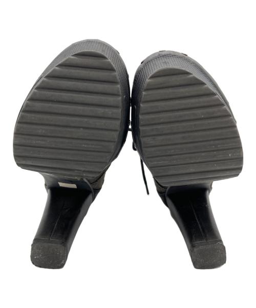 DIESEL（ディーゼル）DIESEL (ディーゼル) デニムヒールブーティ/ヒールブーツ グレー サイズ:22.5cmの古着・服飾アイテム
