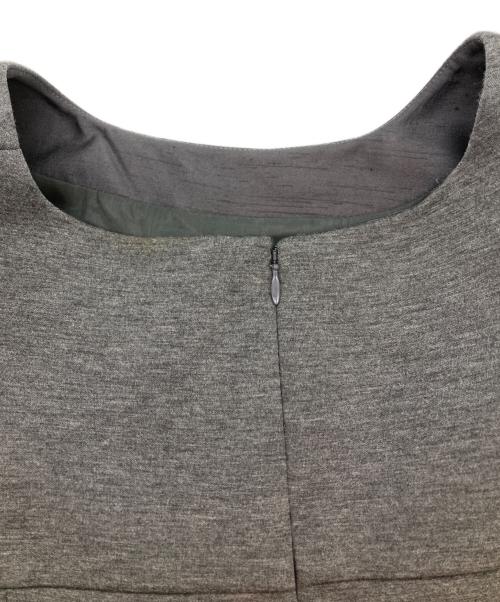 M'S GRACY（エムズグレイシー）M'S GRACY (エムズグレイシー) ボンディングレースワンピース グレー サイズ:42の古着・服飾アイテム