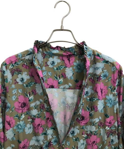 Diagram（ダイアグラム）Diagram (ダイアグラム) フラワープリントカフタンワンピース オリーブ サイズ:M 未使用品の古着・服飾アイテム