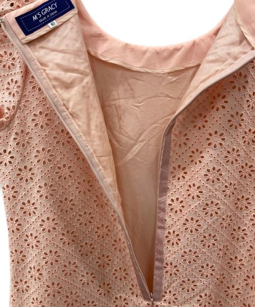 M'S GRACY（エムズグレイシー）M'S GRACY (エムズグレイシー) レースワンピース ピンク サイズ:SIZE 40の古着・服飾アイテム