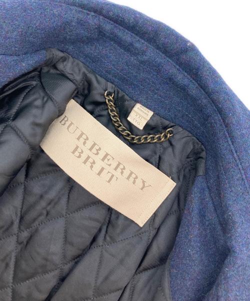 BURBERRY BRIT（バーバリーブリット）BURBERRY BRIT (バーバリーブリット) ウールPコート ネイビー サイズ:XXLの古着・服飾アイテム