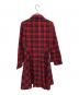 Vivienne Westwood RED LABEL (ヴィヴィアンウエストウッドレッドレーベル) タータンチェックシャツワンピース レッド サイズ:３：15000円