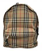 BURBERRYバーバリー）の古着「ヴィンテージチェック リュック」｜ブラウン×ベージュ