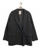 SHENERYシーナリー）の古着「からみ織ダブルジャケット」｜ブラック