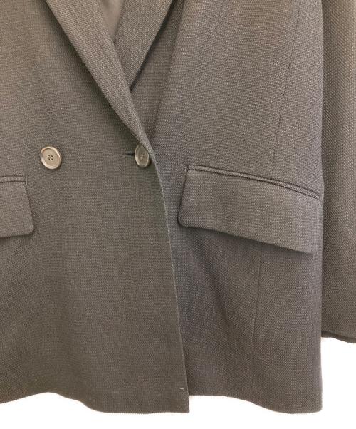 SHENERY（シーナリー）SHENERY (シーナリー) からみ織ダブルジャケット ブラック サイズ:36の古着・服飾アイテム