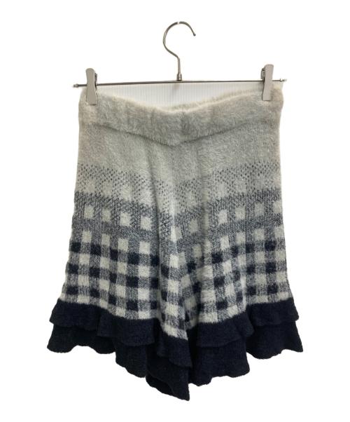 Remneh by rurumu（レムネ バイ ルルムウ）Remneh by rurumu (レムネ バイ ルルムウ) ニットセットアップ ブラック×ホワイト サイズ:freeの古着・服飾アイテム