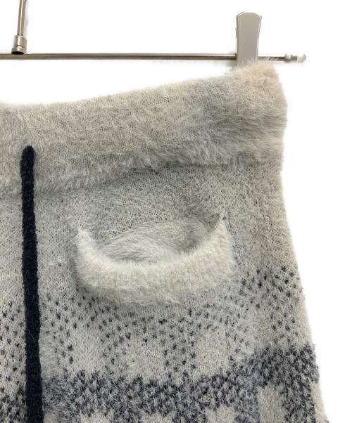 Remneh by rurumu（レムネ バイ ルルムウ）Remneh by rurumu (レムネ バイ ルルムウ) ニットセットアップ ブラック×ホワイト サイズ:freeの古着・服飾アイテム