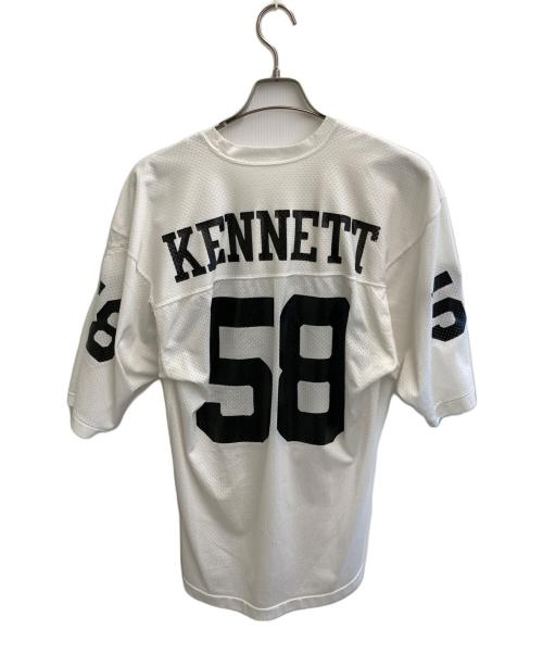 Champion（チャンピオン）Champion (チャンピオン) KENNETT フットボールシャツ ホワイト サイズ:Ｍの古着・服飾アイテム