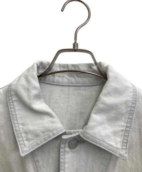 nano・universe（ナノ・ユニバース）nano・universe (ナノ・ユニバース) オーバーサイズスーパーブリーチデニムブルゾン ホワイト サイズ:Mの古着・服飾アイテム