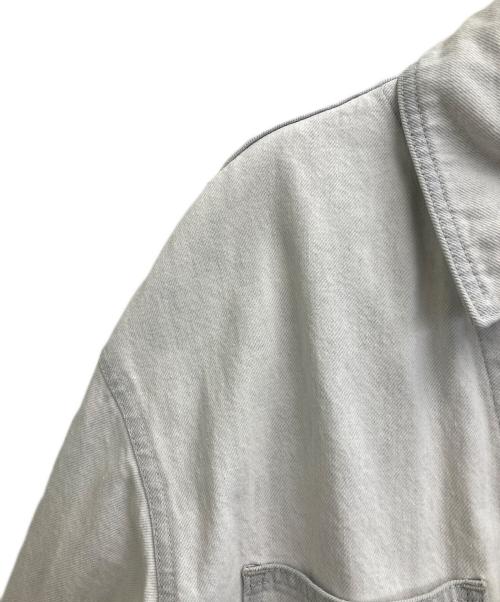 nano・universe（ナノ・ユニバース）nano・universe (ナノ・ユニバース) オーバーサイズスーパーブリーチデニムブルゾン ホワイト サイズ:Mの古着・服飾アイテム