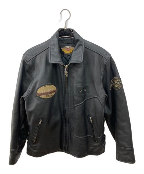 HARLEY-DAVIDSON（ハーレーダビッドソン）HARLEY-DAVIDSON (ハーレーダビッドソン) レザージャケット ブラック サイズ:Ｍの古着・服飾アイテム