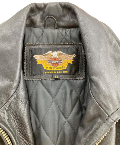 HARLEY-DAVIDSON（ハーレーダビッドソン）HARLEY-DAVIDSON (ハーレーダビッドソン) レザージャケット ブラック サイズ:Ｍの古着・服飾アイテム