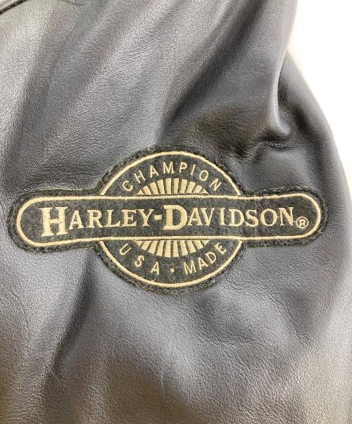 HARLEY-DAVIDSON（ハーレーダビッドソン）HARLEY-DAVIDSON (ハーレーダビッドソン) レザージャケット ブラック サイズ:Ｍの古着・服飾アイテム