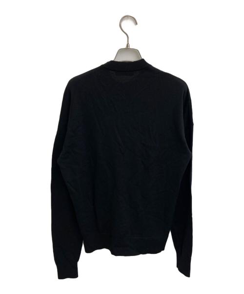 J.W.ANDERSON（ジェイダブリューアンダーソン）J.W.ANDERSON (ジェイダブリューアンダーソン) メリノウールクルーネックニット ブラック サイズ:Sの古着・服飾アイテム