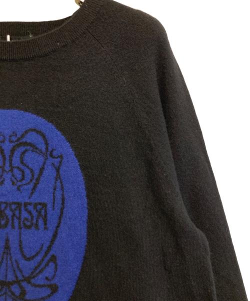 TABASA（タバサ）TABASA (タバサ) ロゴインターシャニットチュニック ブラック サイズ:- 未使用品の古着・服飾アイテム