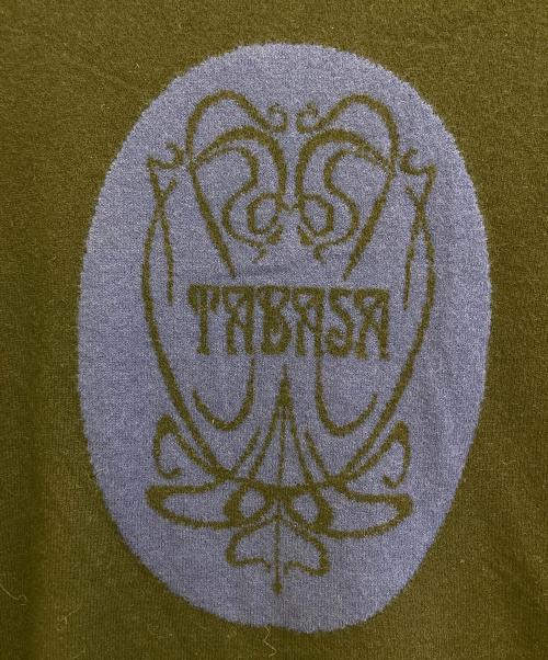 TABASA（タバサ）TABASA (タバサ) ロゴインターシャニットチュニック ブラック サイズ:- 未使用品の古着・服飾アイテム