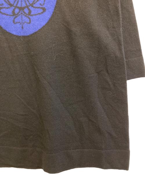 TABASA（タバサ）TABASA (タバサ) ロゴインターシャニットチュニック ブラック サイズ:- 未使用品の古着・服飾アイテム