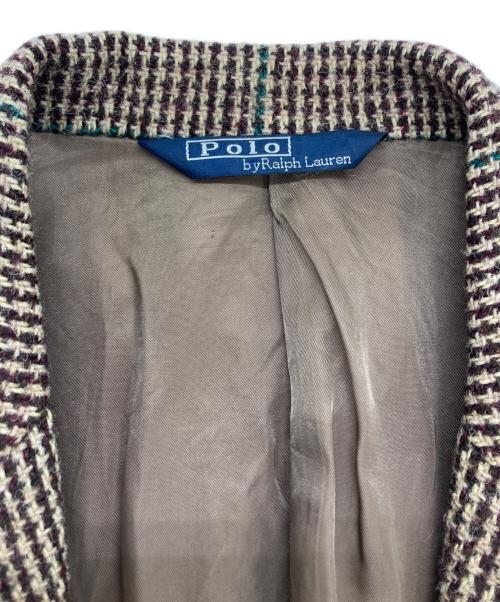 POLO RALPH LAUREN（ポロ・ラルフローレン）POLO RALPH LAUREN (ポロ・ラルフローレン) ウールテーラードジャケット ブラウン サイズ:FREEの古着・服飾アイテム