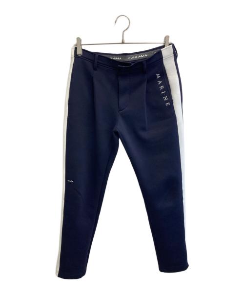 muta MARINE（ムータマリン）muta MARINE (ムータマリン) ウォームポンチ サイドライン スラックス ネイビー サイズ:4の古着・服飾アイテム