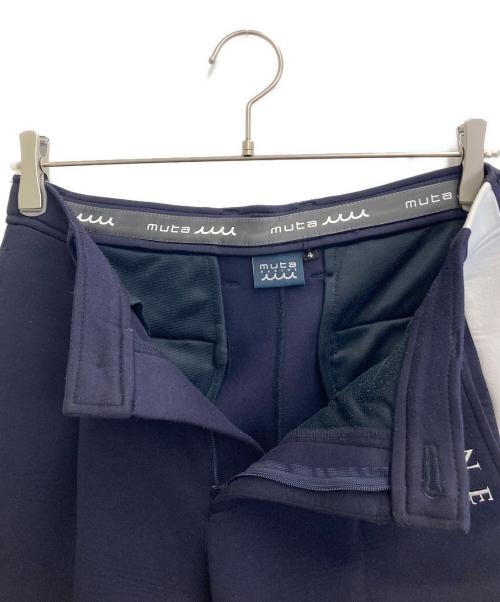 muta MARINE（ムータマリン）muta MARINE (ムータマリン) ウォームポンチ サイドライン スラックス ネイビー サイズ:4の古着・服飾アイテム
