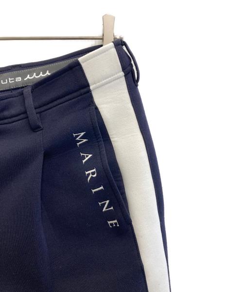 muta MARINE（ムータマリン）muta MARINE (ムータマリン) ウォームポンチ サイドライン スラックス ネイビー サイズ:4の古着・服飾アイテム