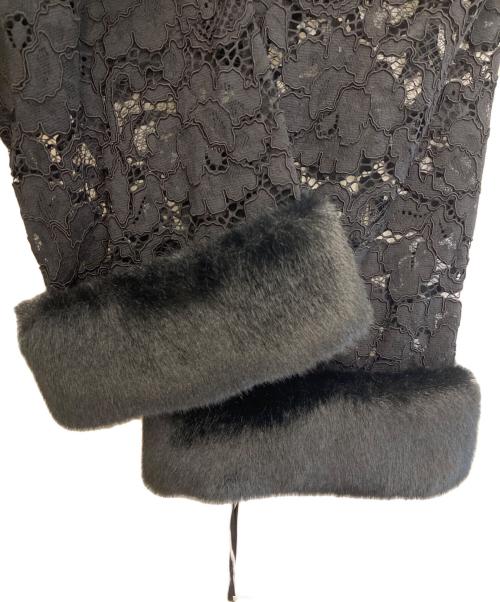 GRACE CLASS（グレースクラス）GRACE CLASS (グレースクラス) ファーカフスレーストップ ブラック サイズ:M 未使用品の古着・服飾アイテム