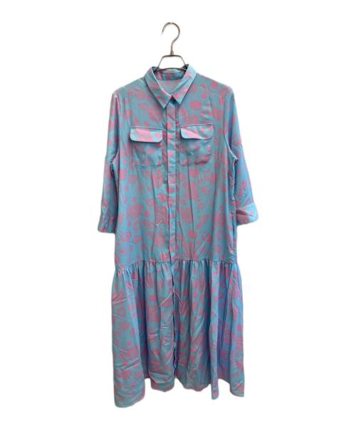 GRACE CLASS（グレースクラス）GRACE CLASS (グレースクラス) シェルモチーフシャツワンピース スカイブルー サイズ:38の古着・服飾アイテム