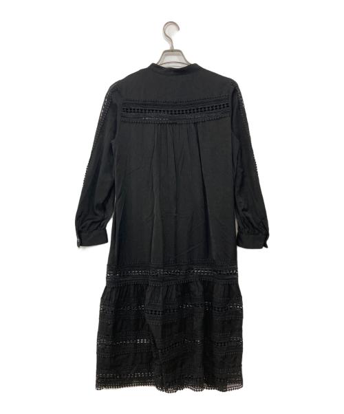 Diagram（ダイアグラム）Diagram (ダイアグラム) レース切替シャツワンピース ブラック サイズ:38の古着・服飾アイテム