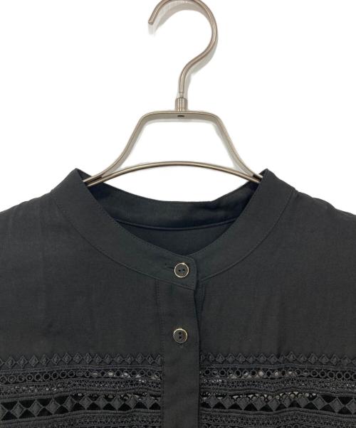 Diagram（ダイアグラム）Diagram (ダイアグラム) レース切替シャツワンピース ブラック サイズ:38の古着・服飾アイテム