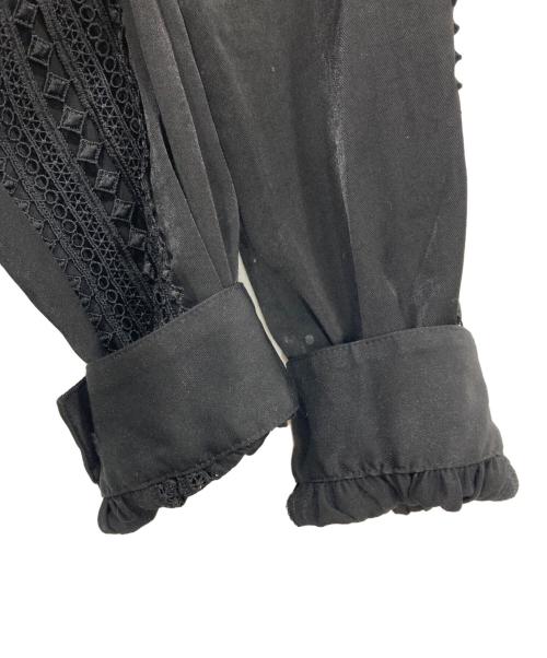 Diagram（ダイアグラム）Diagram (ダイアグラム) レース切替シャツワンピース ブラック サイズ:38の古着・服飾アイテム