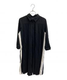 GRACE CLASS（グレースクラス）の古着「プリーツシャツドレス」｜ブラック