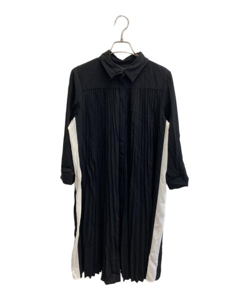 GRACE CLASS（グレースクラス）GRACE CLASS (グレースクラス) プリーツシャツドレス ブラック サイズ:38の古着・服飾アイテム