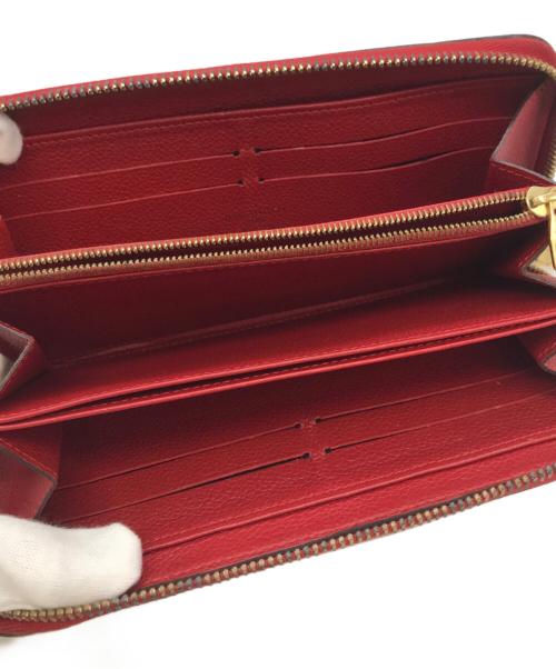 LOUIS VUITTON（ルイ ヴィトン）LOUIS VUITTON (ルイ ヴィトン) ラウンドファスナー財布 レッド サイズ:-の古着・服飾アイテム