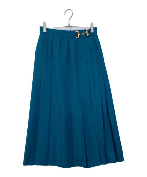 Diagram（ダイアグラム）Diagram (ダイアグラム) プリーツコンビスカート グリーン サイズ:38の古着・服飾アイテム